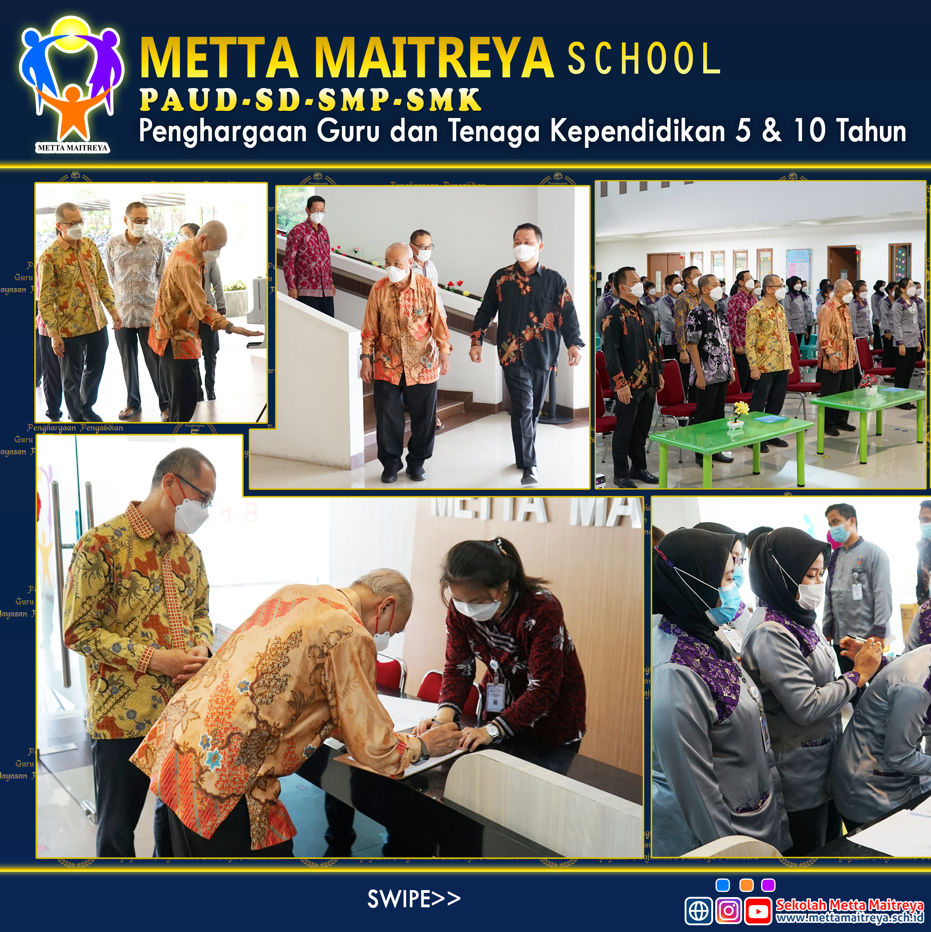 Penghargaan Pengabdian Guru dan Tenaga Kependidikan 5 & 10 Tahun | SEKOLAH METTA MAITREYA